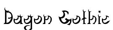 Dagon Gothic Font Image