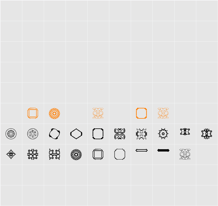 BR Nouveau Ramblings 2 Character Map