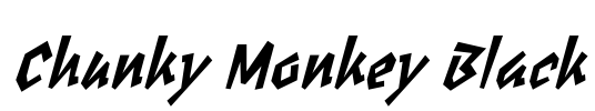 Chunky Monkey Black Font Image