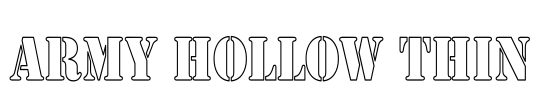 Army Hollow Thin