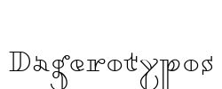 Dagerotypos Font Image