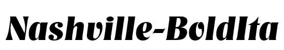 Nashville-BoldIta Font Image