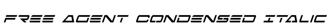 Free Agent Condensed Italic