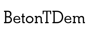 BetonTDem Font Image