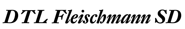 DTL Fleischmann SD Font Image