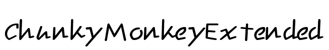 ChunkyMonkeyExtended Font Image