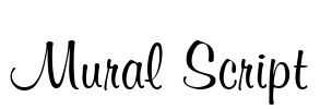Mural Script Font Image