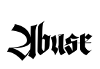 Abuse Font Image