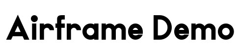 Airframe Demo Font Image