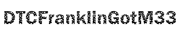 DTCFranklinGotM33 Font Image