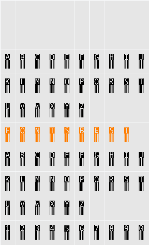 BarMKode Character Map