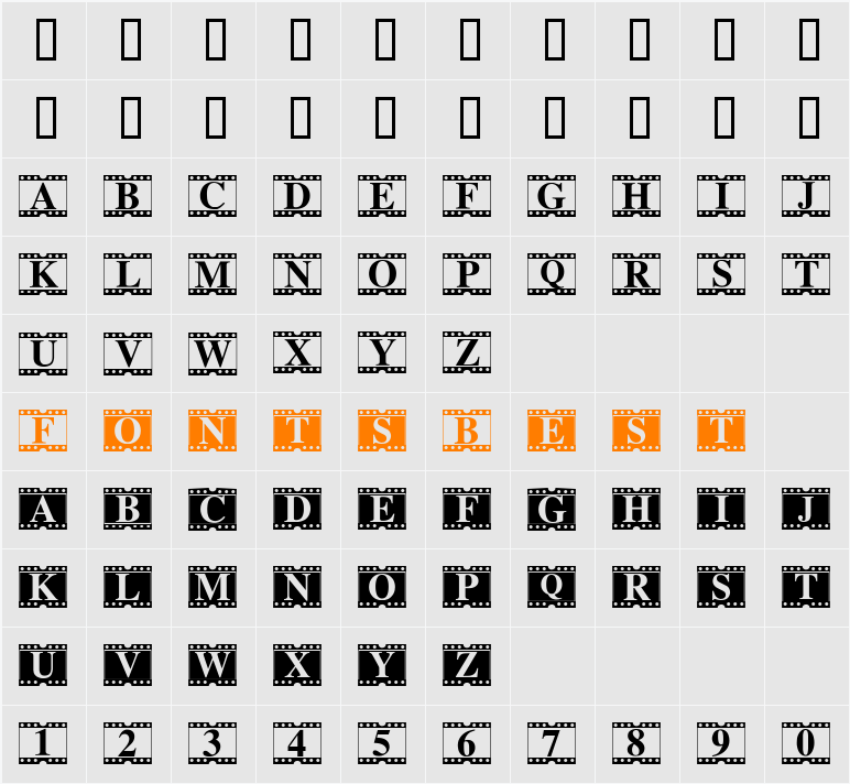 JI-Meowed Character Map