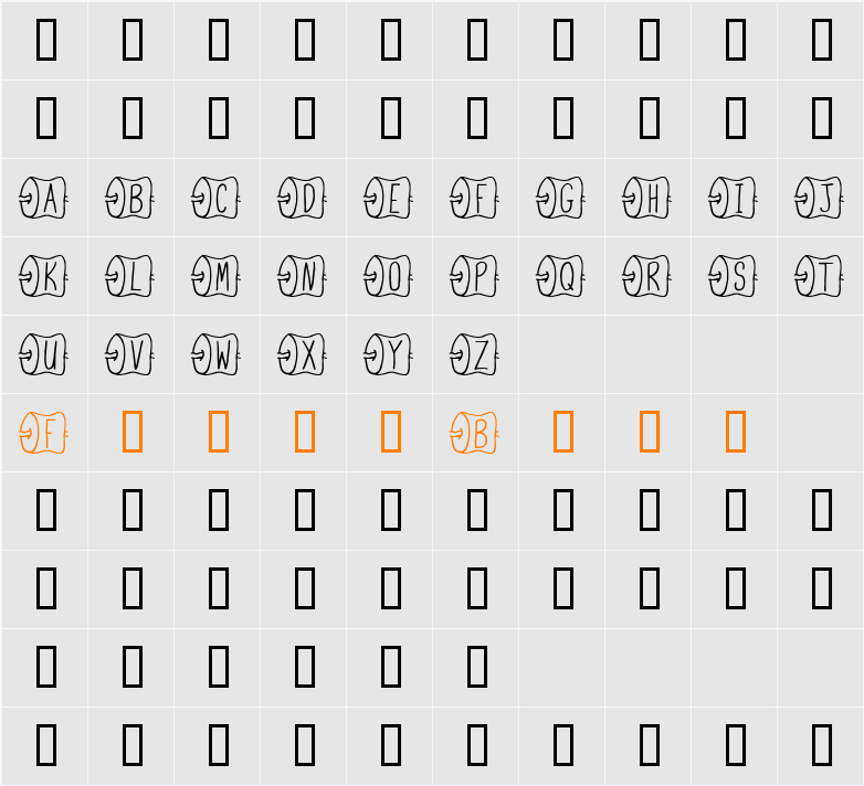 JI Marshmallow Roast Character Map