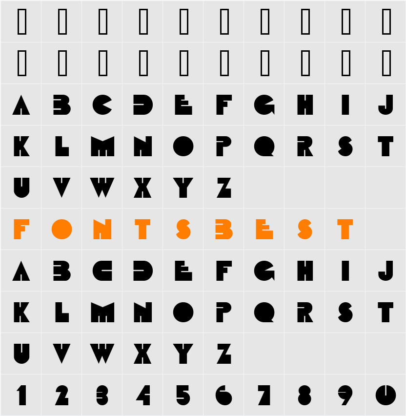Fatso Character Map