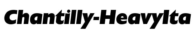 Chantilly-HeavyIta Font Image