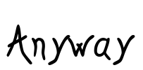 Anyway Font Image