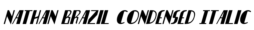 Nathan Brazil Condensed Italic