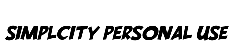 SIMPLCITY PERSONAL USE