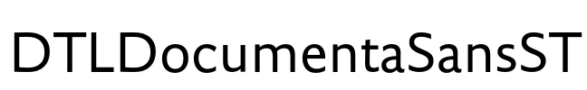 DTLDocumentaSansST Font Image