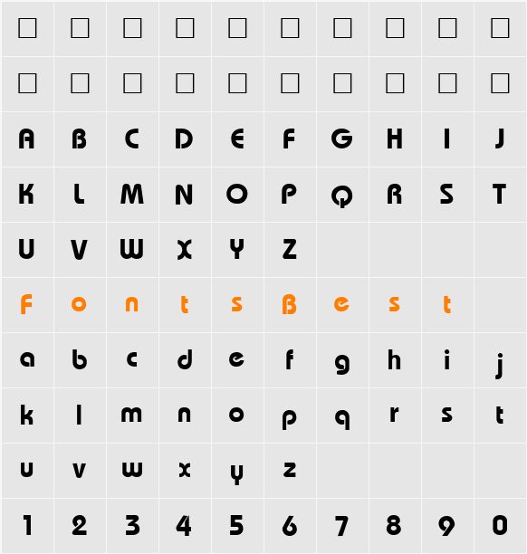 DS-Ratburana Character Map
