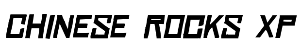 Chinese Rocks Xp Font Image