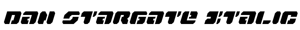 Dan Stargate Italic Font Image