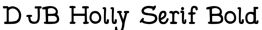 DJB Holly Serif Bold