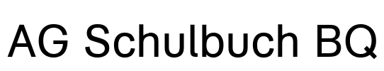 AG Schulbuch BQ