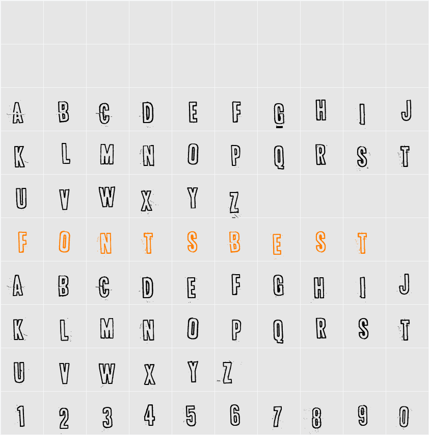 Bugebol, huomenna Character Map