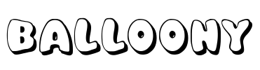 Balloony Font Image