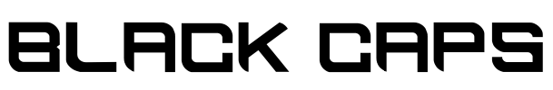 BLACK CAPS Font Image