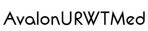 AvalonURWTMed Font Image