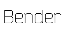 Bender Font Image