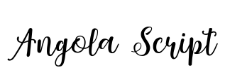 Angola Script Font Image
