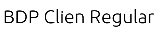 BDP Clien Regular Font Image