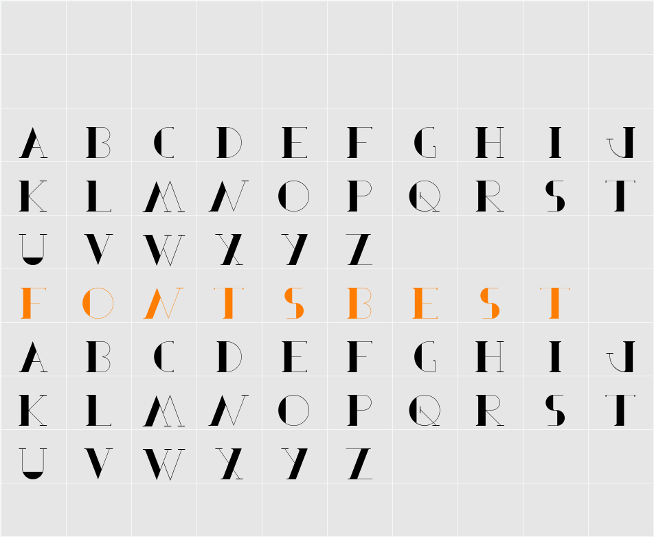 Berbel Serif Character Map