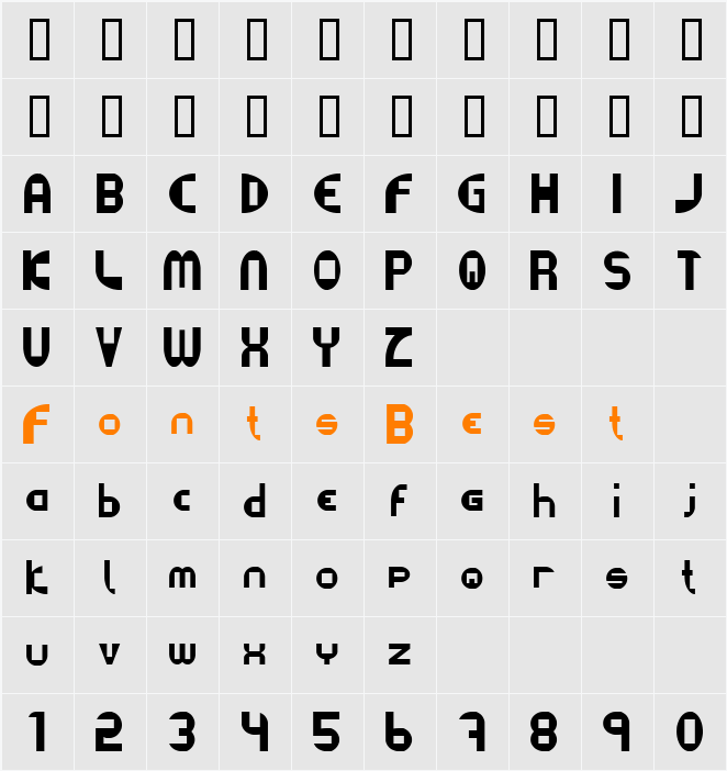 Datacut Character Map