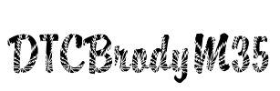 DTCBrodyM35 Font Image