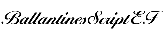 BallantinesScriptEF Font Image