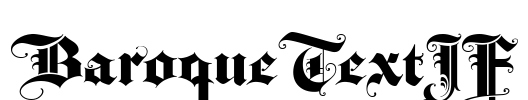 BaroqueTextJF Font Image