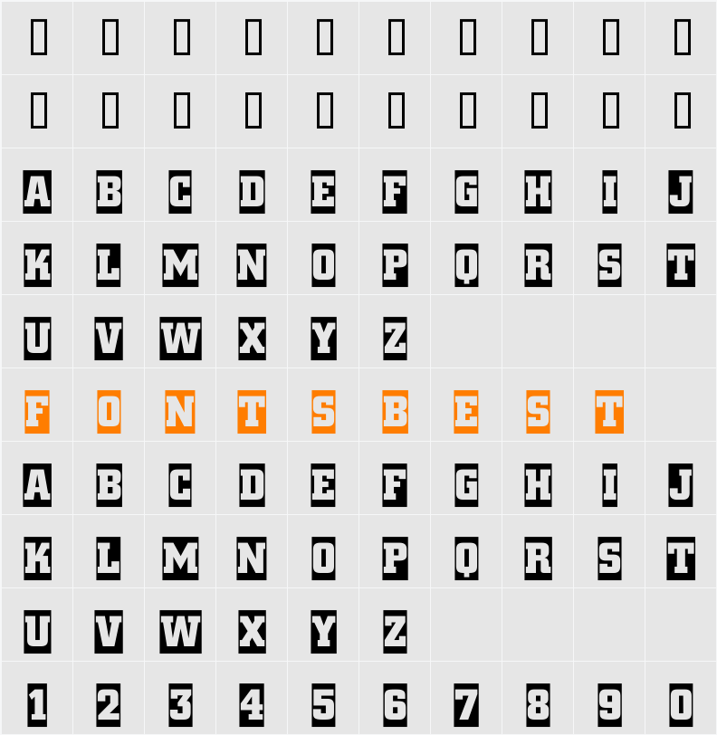 a_CityNovaTitulCm Character Map