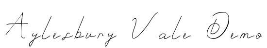 Aylesbury Vale Demo Font Image