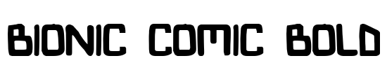 Bionic Comic Bold Font Image