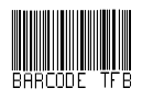 BARCODE TFB Font Image