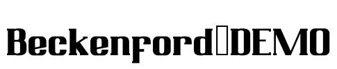 Beckenford_DEMO Font Image
