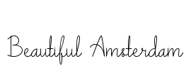 Beautiful Amsterdam Font Image