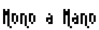 Mono a Mano Font Image