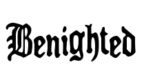 Benighted Font Image