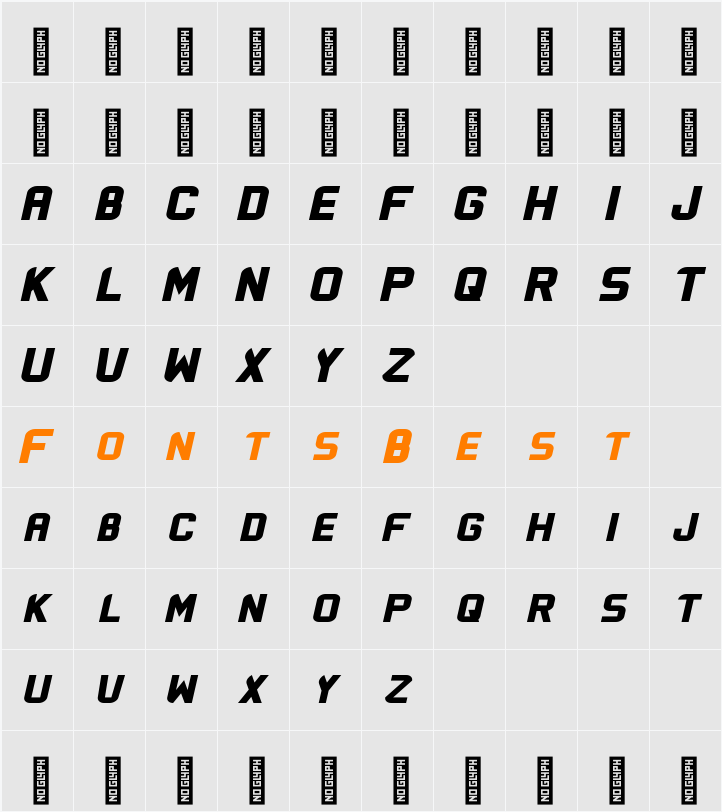 Flatwheat Character Map