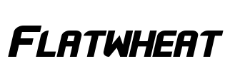 Flatwheat Font Image
